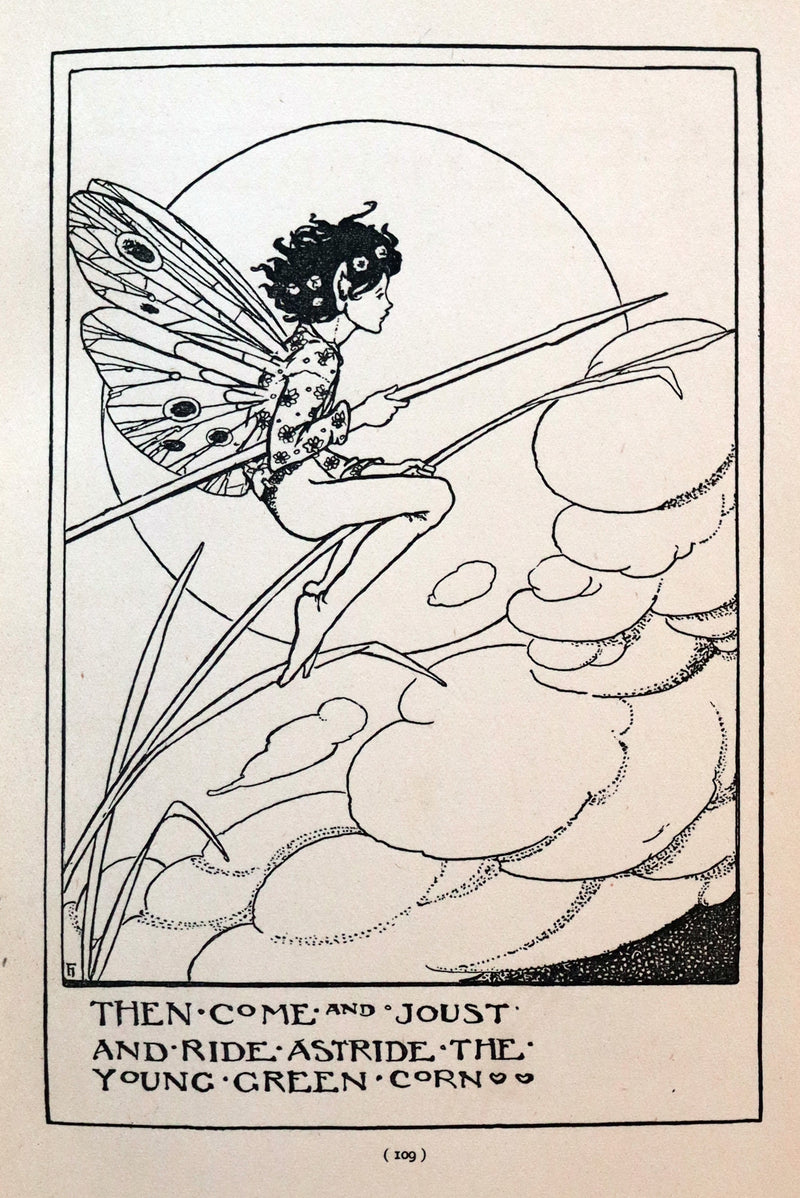 1912 Rare First Edition - ELFIN SONG, A Book of Verse and Pictures by FLORENCE HARRISON.