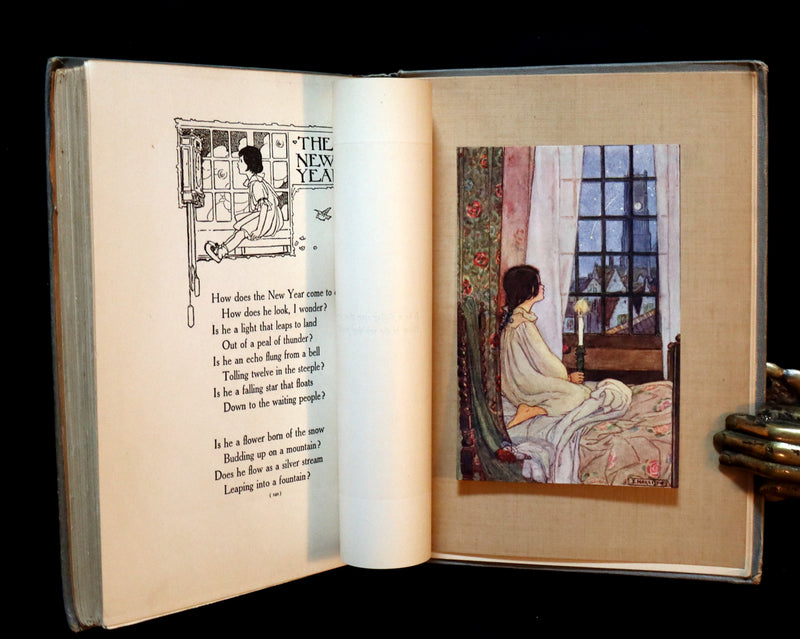 1912 Rare First Edition - ELFIN SONG, A Book of Verse and Pictures by FLORENCE HARRISON.
