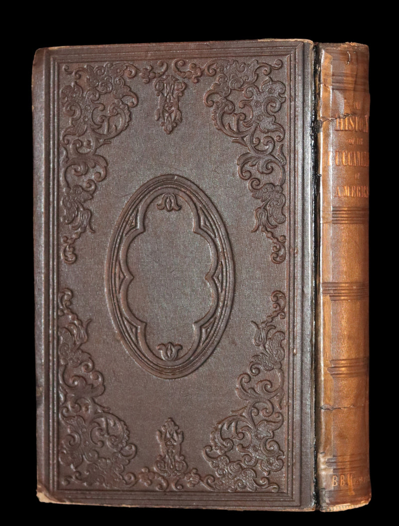 1853 Scarce Book - Pirates -The History Of The Buccaneers Of America. Illustrations & MAP.