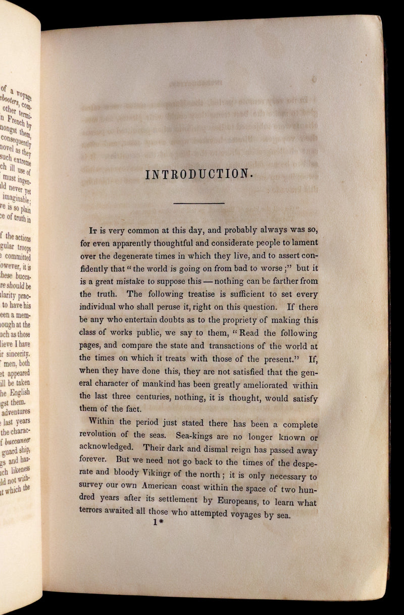 1853 Scarce Book - Pirates -The History Of The Buccaneers Of America. Illustrations & MAP.