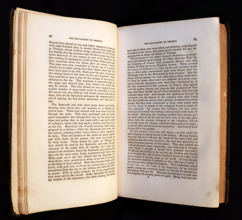 1853 Scarce Book - Pirates -The History Of The Buccaneers Of America. Illustrations & MAP.