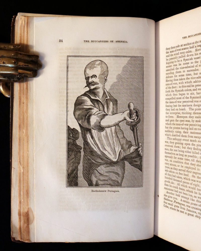 1853 Scarce Book - Pirates -The History Of The Buccaneers Of America. Illustrations & MAP.