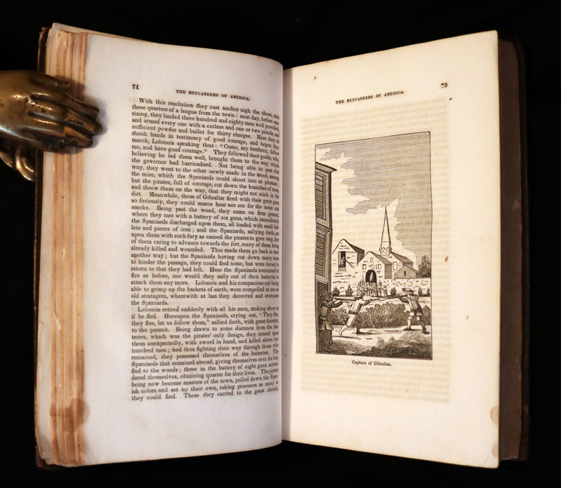 1853 Scarce Book - Pirates -The History Of The Buccaneers Of America. Illustrations & MAP.