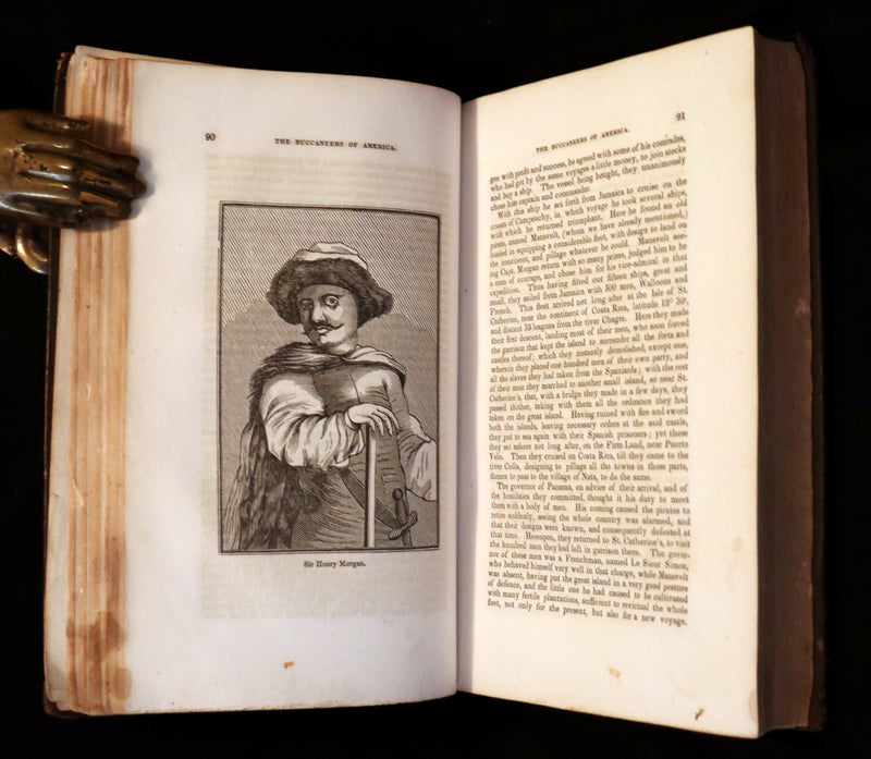 1853 Scarce Book - Pirates -The History Of The Buccaneers Of America. Illustrations & MAP.