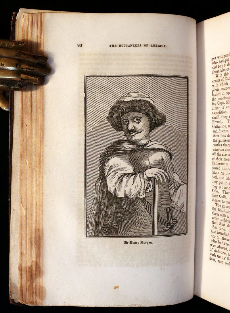 1853 Scarce Book - Pirates -The History Of The Buccaneers Of America. Illustrations & MAP.