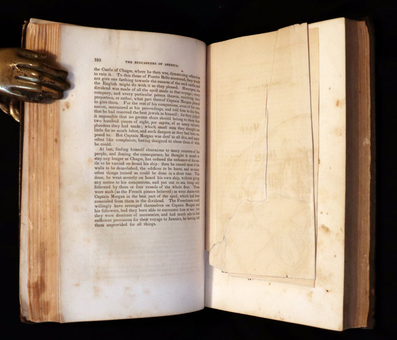 1853 Scarce Book - Pirates -The History Of The Buccaneers Of America. Illustrations & MAP.