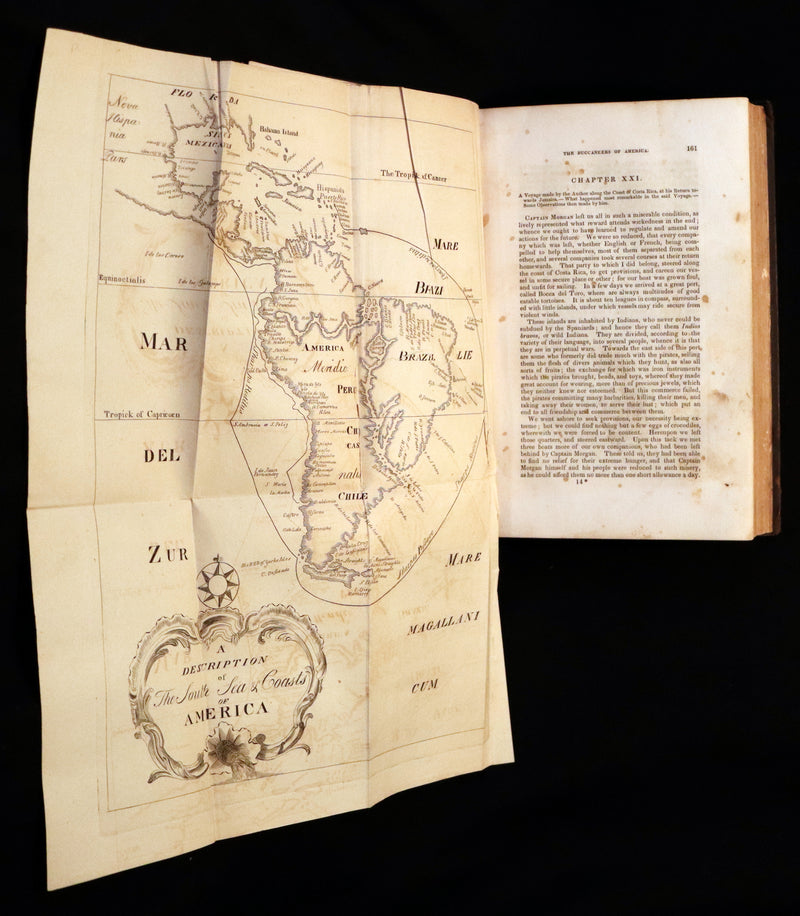 1853 Scarce Book - Pirates -The History Of The Buccaneers Of America. Illustrations & MAP.