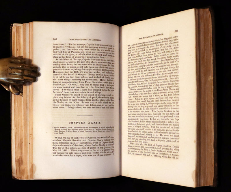 1853 Scarce Book - Pirates -The History Of The Buccaneers Of America. Illustrations & MAP.