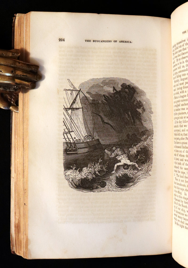 1853 Scarce Book - Pirates -The History Of The Buccaneers Of America. Illustrations & MAP.