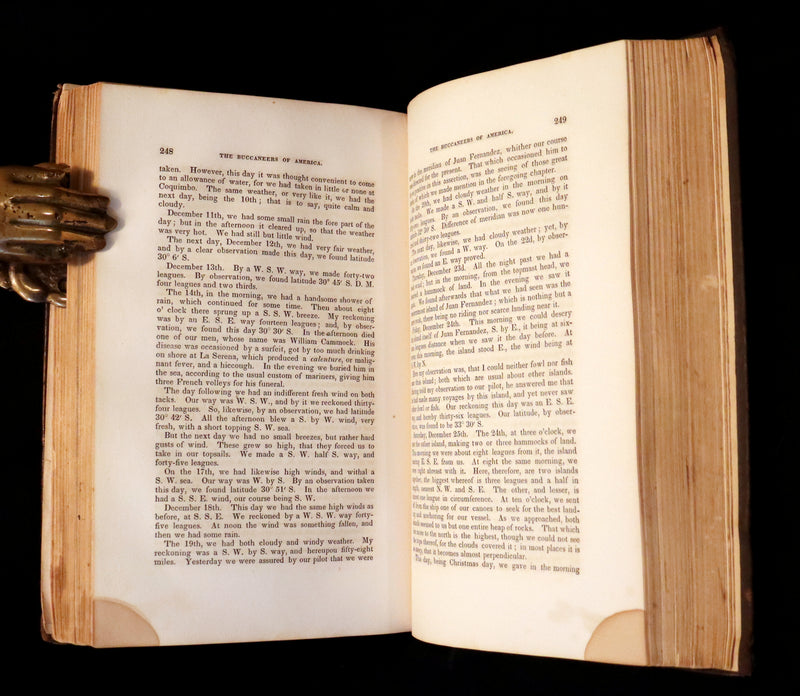 1853 Scarce Book - Pirates -The History Of The Buccaneers Of America. Illustrations & MAP.