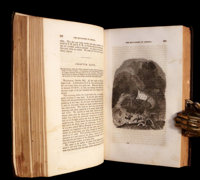 1853 Scarce Book - Pirates -The History Of The Buccaneers Of America. Illustrations & MAP.