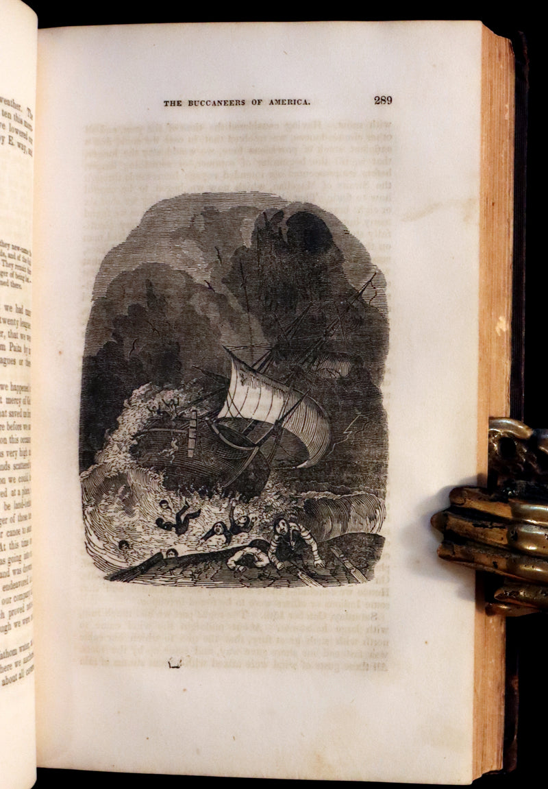 1853 Scarce Book - Pirates -The History Of The Buccaneers Of America. Illustrations & MAP.