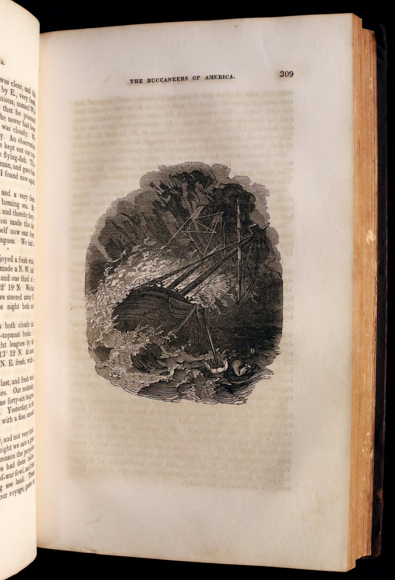 1853 Scarce Book - Pirates -The History Of The Buccaneers Of America. Illustrations & MAP.