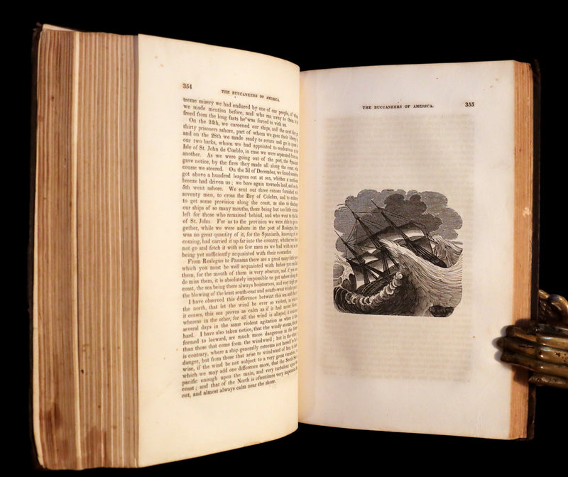 1853 Scarce Book - Pirates -The History Of The Buccaneers Of America. Illustrations & MAP.