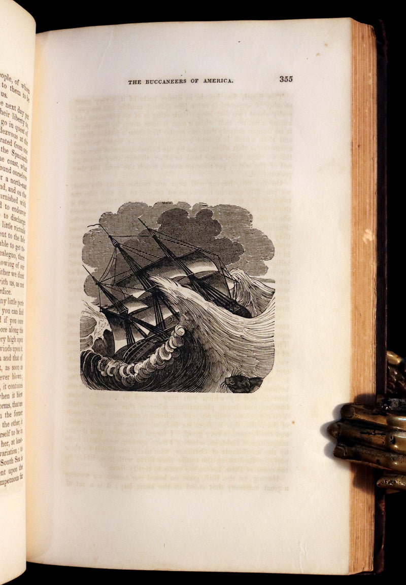 1853 Scarce Book - Pirates -The History Of The Buccaneers Of America. Illustrations & MAP.