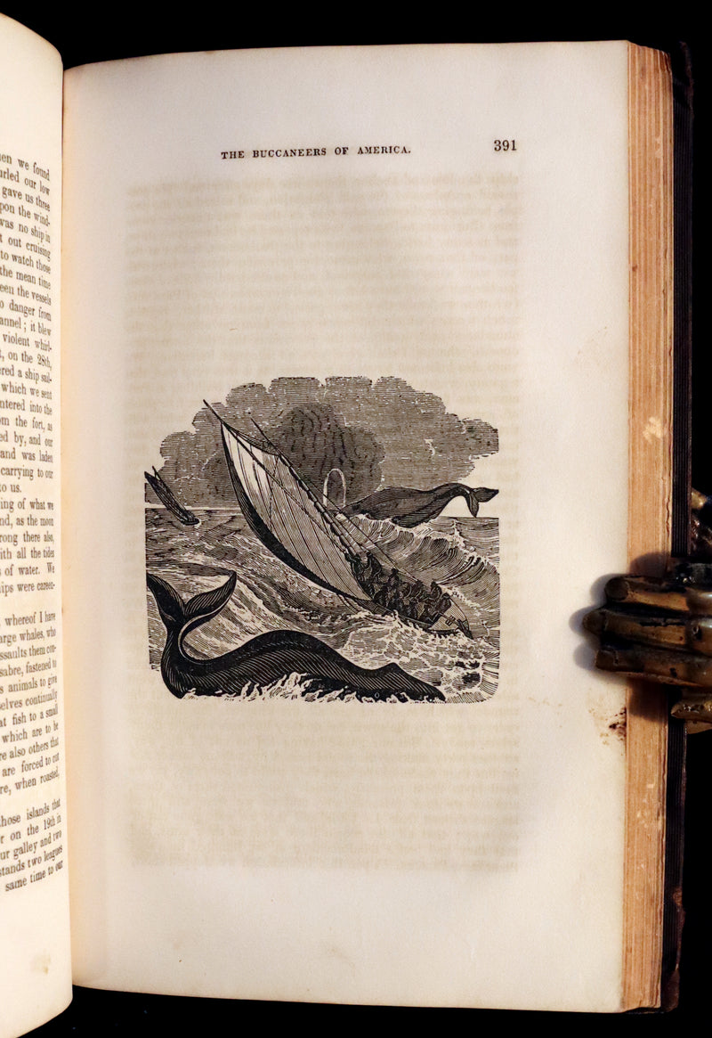1853 Scarce Book - Pirates -The History Of The Buccaneers Of America. Illustrations & MAP.