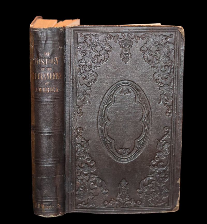1853 Scarce Book - Pirates -The History Of The Buccaneers Of America. Illustrations & MAP.