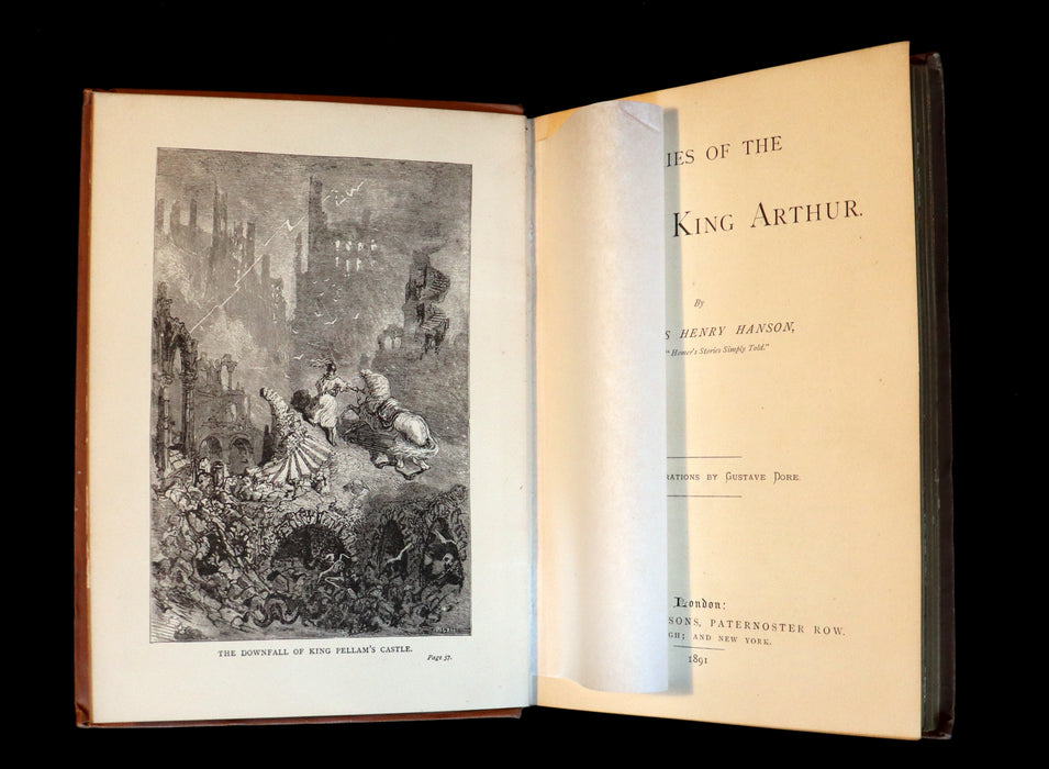 1891 Rare Book - Stories of the Days of King Arthur illustrated by Gustave Dore.