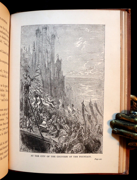 1891 Rare Book - Stories of the Days of King Arthur illustrated by Gustave Dore.