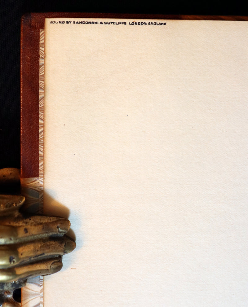 1906 Beautiful Edition bound by SANGORSKI - WALDEN or Life in the Woods by Henry David Thoreau with Photographs.