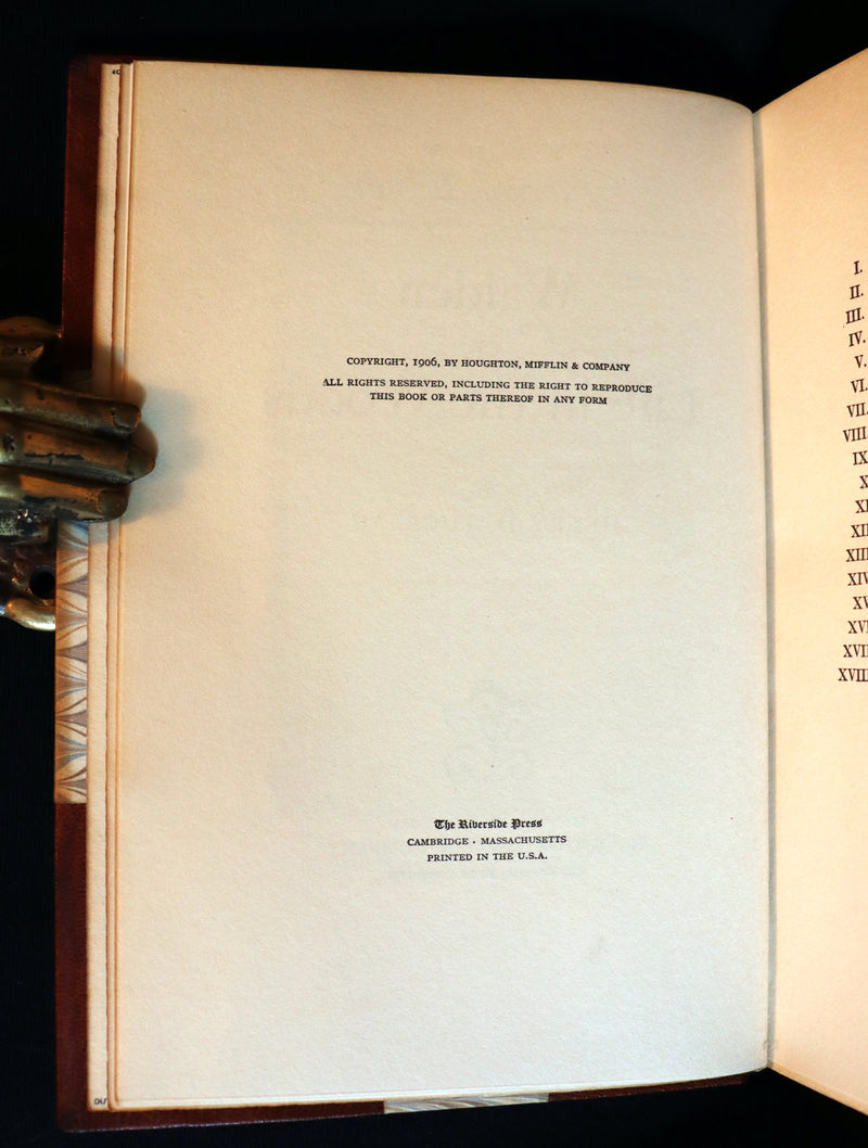 1906 Beautiful Edition bound by SANGORSKI - WALDEN or Life in the Woods by Henry David Thoreau with Photographs.