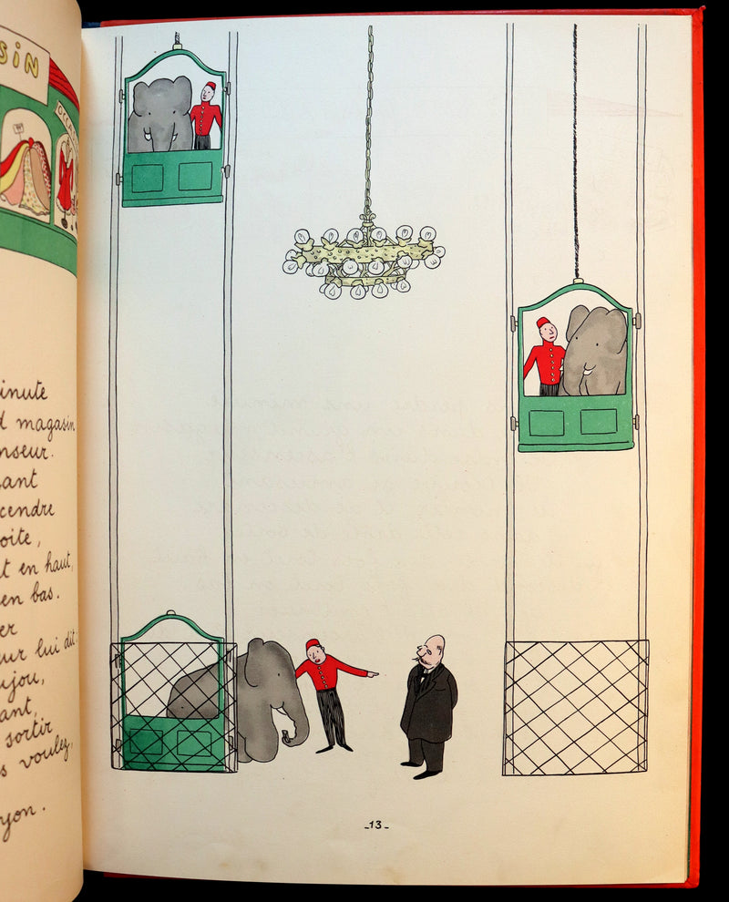 1931 TRUE FIRST EDITION French Book - Histoire de BABAR le Petit Elephant by Jean de Brunhoff.