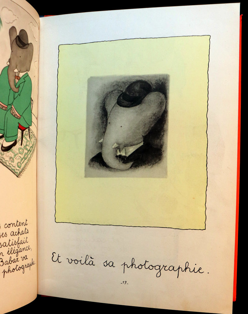 1931 TRUE FIRST EDITION French Book - Histoire de BABAR le Petit Elephant by Jean de Brunhoff.