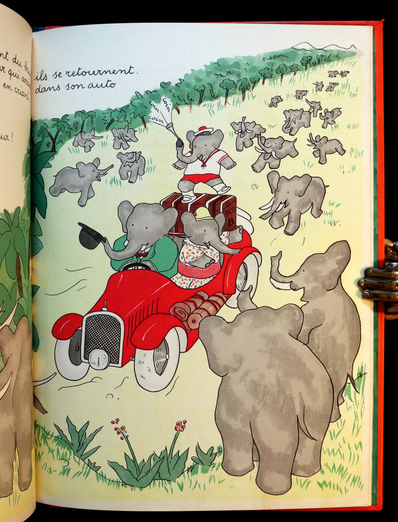 1931 TRUE FIRST EDITION French Book - Histoire de BABAR le Petit Elephant by Jean de Brunhoff.