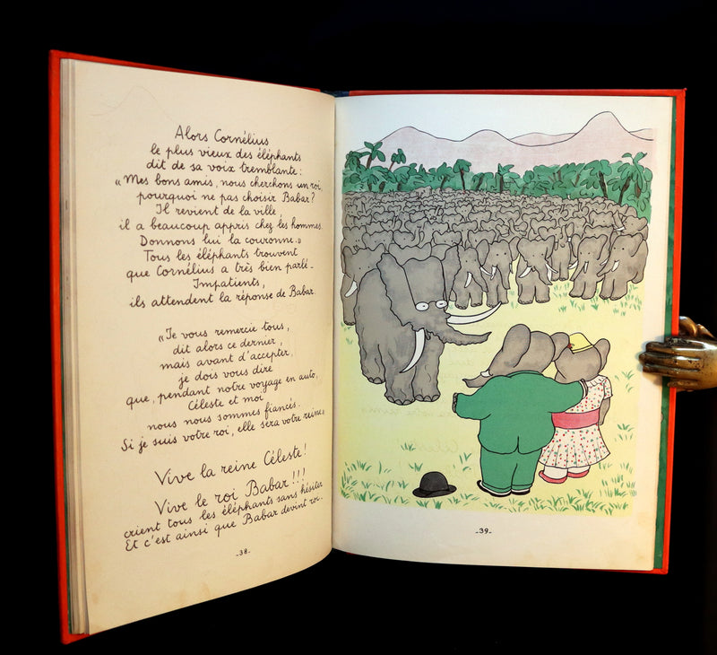 1931 TRUE FIRST EDITION French Book - Histoire de BABAR le Petit Elephant by Jean de Brunhoff.