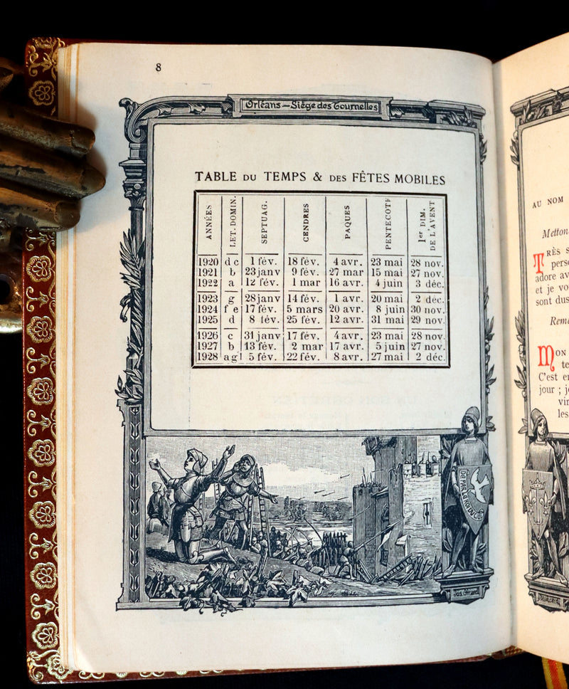 1920 Rare French Book - Missal of Saint JOAN OF ARC - Missel de SAINTE JEANNE D'ARC.