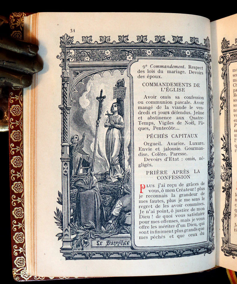 1920 Rare French Book - Missal of Saint JOAN OF ARC - Missel de SAINTE JEANNE D'ARC.