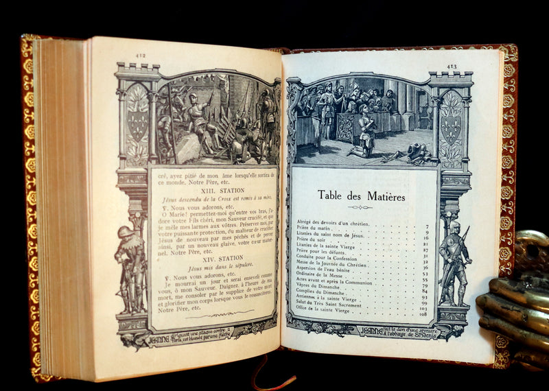 1920 Rare French Book - Missal of Saint JOAN OF ARC - Missel de SAINTE JEANNE D'ARC.