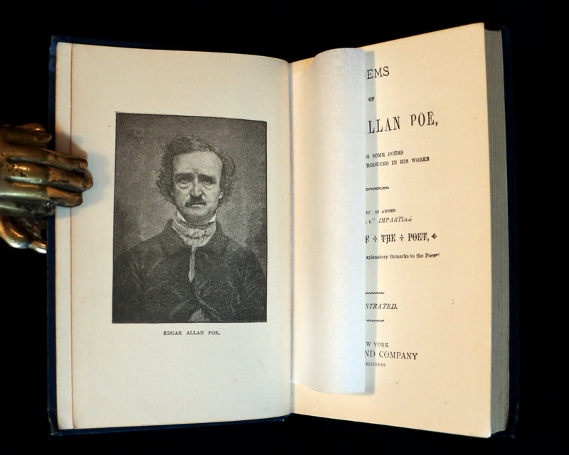 1890 Rare Book - Poems of EDGAR ALLAN POE including some Poems not Hitherto introduced in his Works.