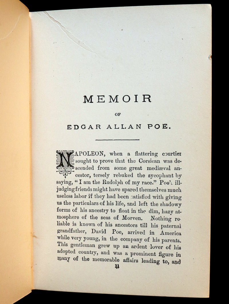 1890 Rare Book - Poems of EDGAR ALLAN POE including some Poems not Hitherto introduced in his Works.