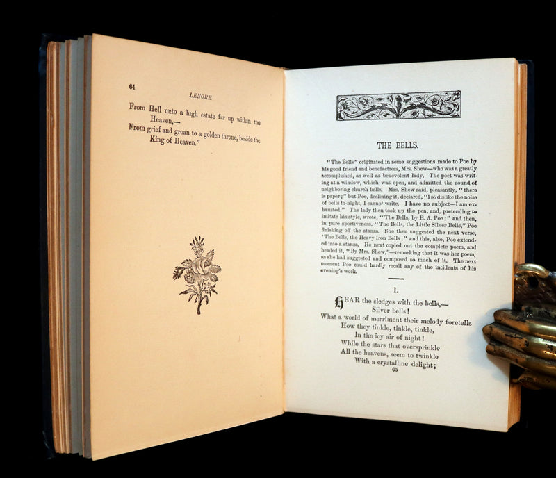 1890 Rare Book - Poems of EDGAR ALLAN POE including some Poems not Hitherto introduced in his Works.