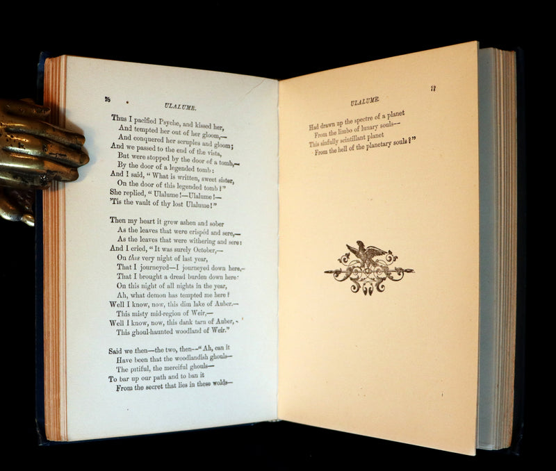1890 Rare Book - Poems of EDGAR ALLAN POE including some Poems not Hitherto introduced in his Works.