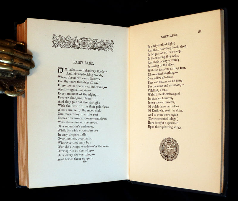 1890 Rare Book - Poems of EDGAR ALLAN POE including some Poems not Hitherto introduced in his Works.