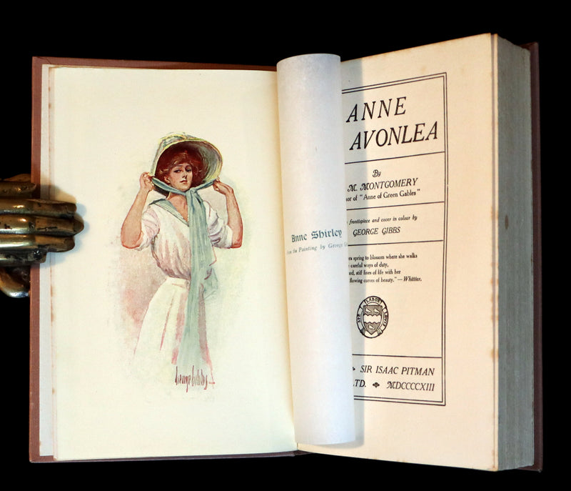 1913 Rare Early Edition - ANNE of AVONLEA by Lucy Maud Montgomery.