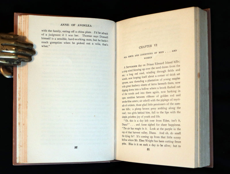 1913 Rare Early Edition - ANNE of AVONLEA by Lucy Maud Montgomery.