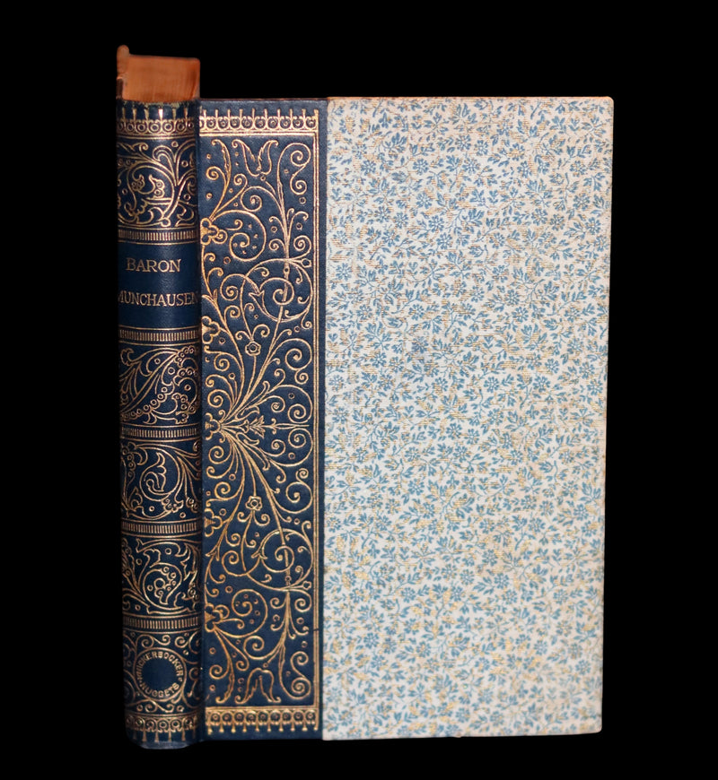 1890 Rare Book - The ADVENTURES of Baron MUNCHAUSEN profusely illustrated.