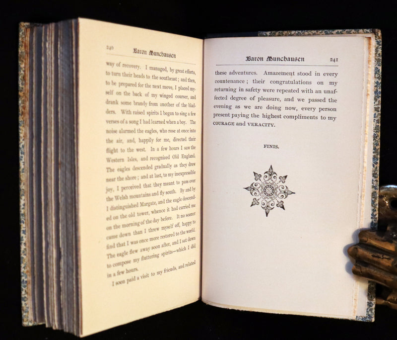 1890 Rare Book - The ADVENTURES of Baron MUNCHAUSEN profusely illustrated.