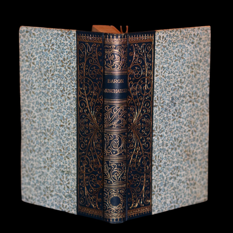 1890 Rare Book - The ADVENTURES of Baron MUNCHAUSEN profusely illustrated.