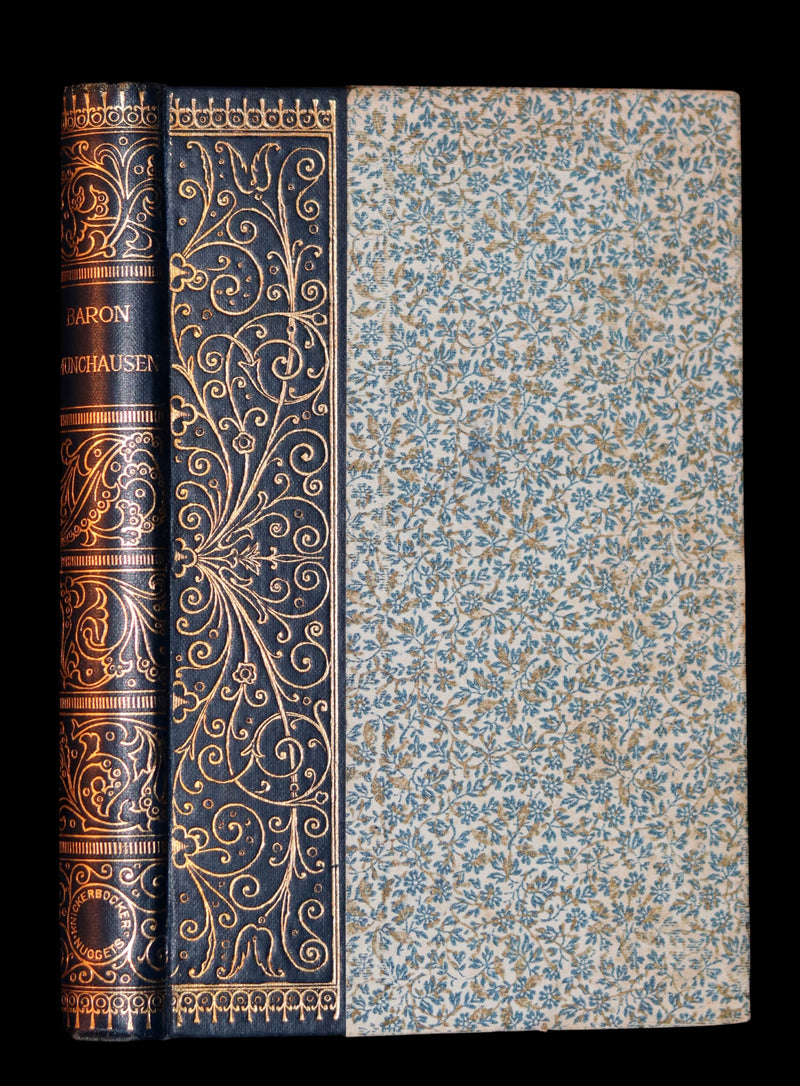 1890 Rare Book - The ADVENTURES of Baron MUNCHAUSEN profusely illustrated.