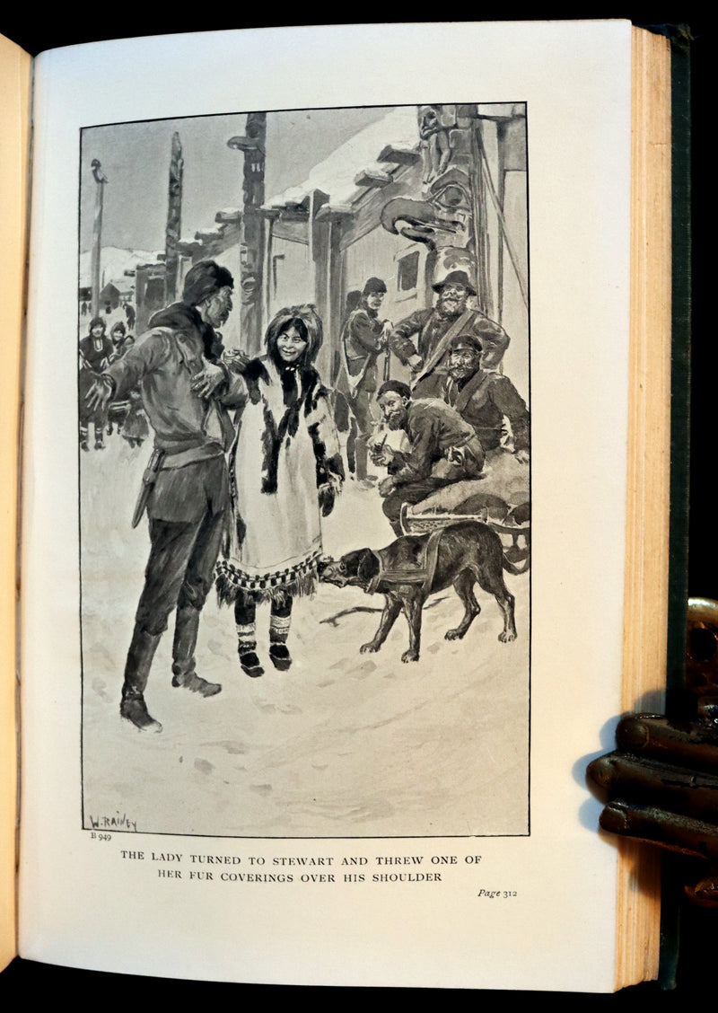 1908 Rare 1stED Book - The White Trail A Story of the Early Days of Klondike by Alexander MacDonald.