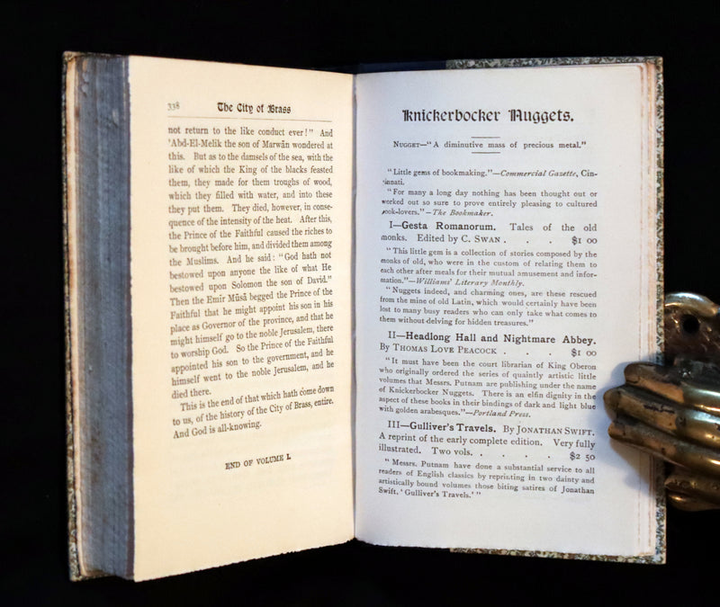 1890 Scarce Book set -  STORIES From The ARABIAN NIGHTS selected from the Lane's version.