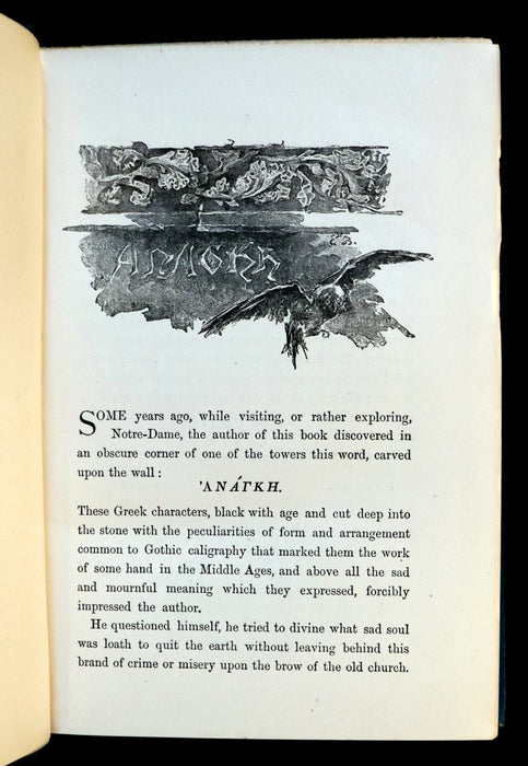 1895 Rare Book set - Notre-Dame de Paris - The Hunchback of Notre-Dame by Victor Hugo. Gothic.