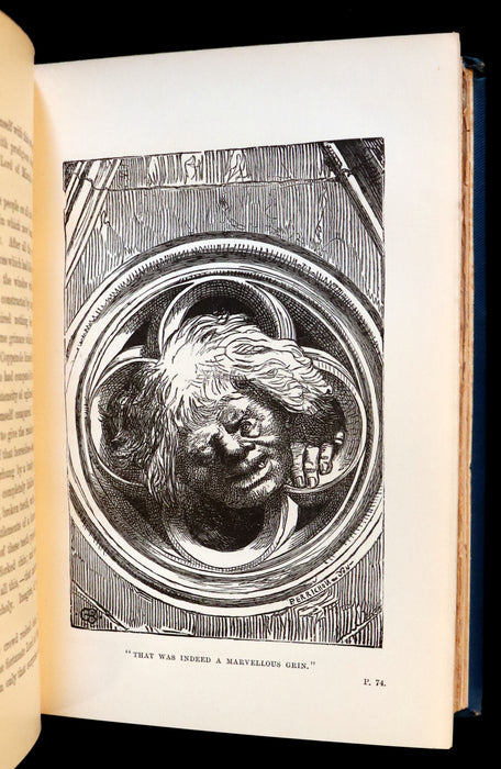 1895 Rare Book set - Notre-Dame de Paris - The Hunchback of Notre-Dame by Victor Hugo. Gothic.