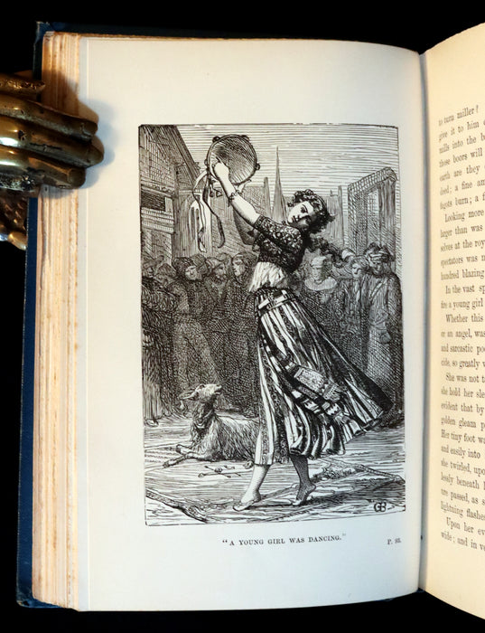 1895 Rare Book set - Notre-Dame de Paris - The Hunchback of Notre-Dame by Victor Hugo. Gothic.