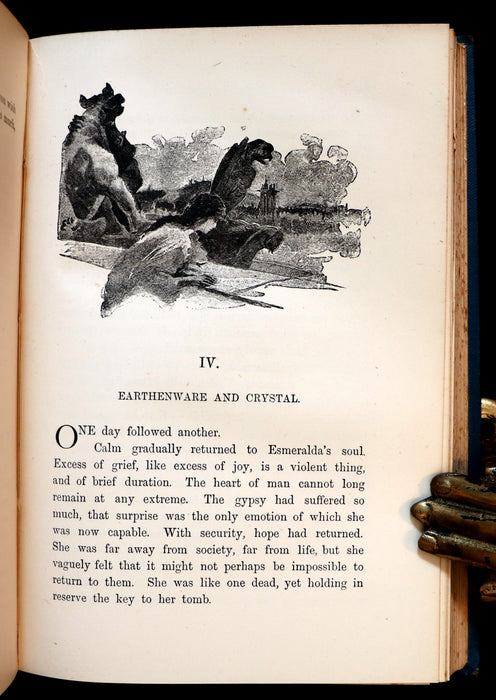 1895 Rare Book set - Notre-Dame de Paris - The Hunchback of Notre-Dame by Victor Hugo. Gothic.