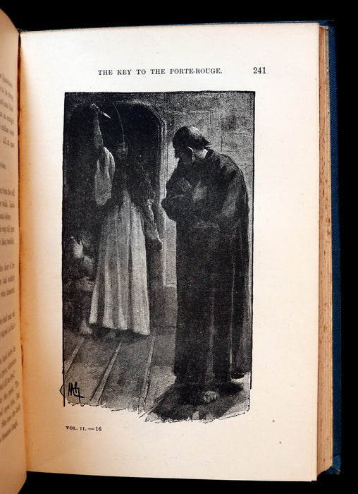 1895 Rare Book set - Notre-Dame de Paris - The Hunchback of Notre-Dame by Victor Hugo. Gothic.